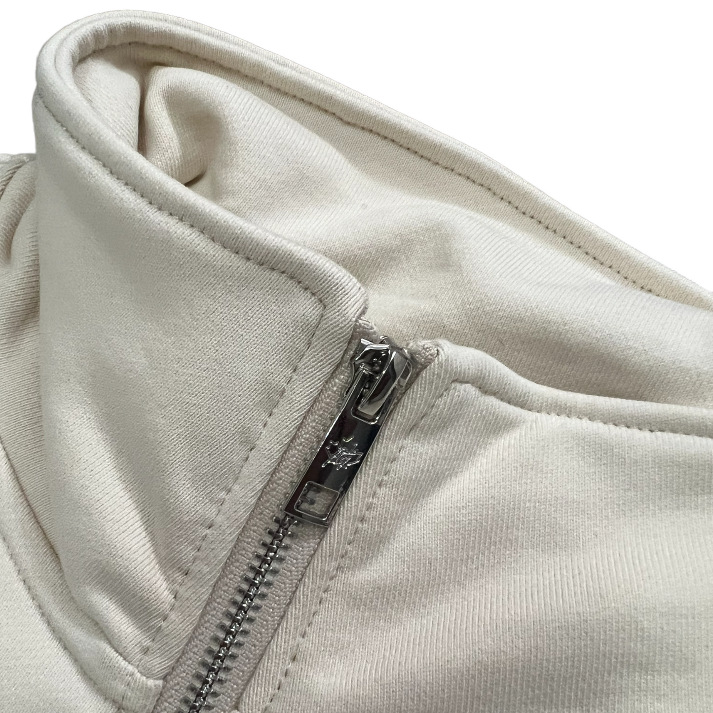 Cream Quarter Zip Sweater